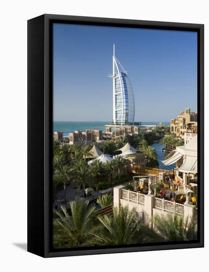 Mina a Salam and Burj Al Arab Hotels, Dubai, United Arab Emirates-Peter Adams-Framed Premier Image Canvas