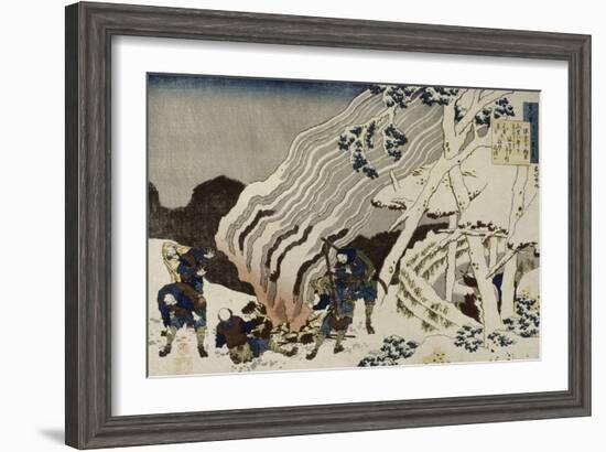 Minamoto no Muneyuki Ason-Katsushika Hokusai-Framed Giclee Print