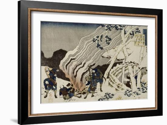 Minamoto no Muneyuki Ason-Katsushika Hokusai-Framed Giclee Print