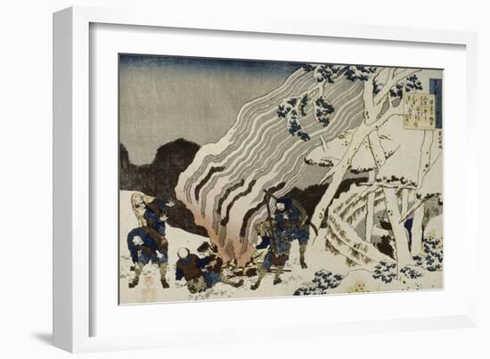 Minamoto no Muneyuki Ason-Katsushika Hokusai-Framed Giclee Print