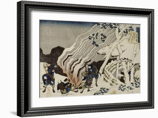 Minamoto no Muneyuki Ason-Katsushika Hokusai-Framed Giclee Print