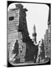 Minaret and Ruins of Luxor Temple, Luxor, Egypt, C1890. Lantern Slide-Newton & Co-Mounted Photographic Print