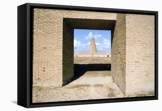 Minaret from Within the Friday Mosque, Samarra, Iraq, 1977-Vivienne Sharp-Framed Premier Image Canvas