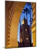Minaret of the Koutoubia Mosque at Dusk, Marrakesh, Morocco, North Africa, Africa-Frank Fell-Mounted Photographic Print