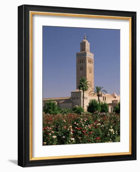 Minaret of the Koutoubia Mosque, Marrakesh (Marrakech), Morocco, North Africa, Africa-Sergio Pitamitz-Framed Photographic Print