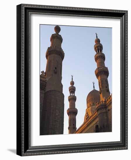 Minarets of Sultan Hassan Mosque and Al Raifi Mosque in Cairo, Egypt-Julian Love-Framed Photographic Print