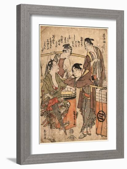 Minazuki-Katsushika Hokusai-Framed Giclee Print