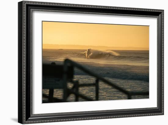 Mind Surf A Wave Goes Unridden Along The Gold Coast Of California-Daniel Kuras-Framed Photographic Print