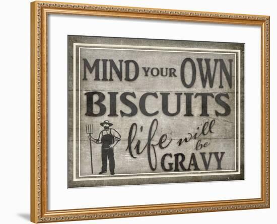 Mind Your Biscuits BK-LightBoxJournal-Framed Giclee Print