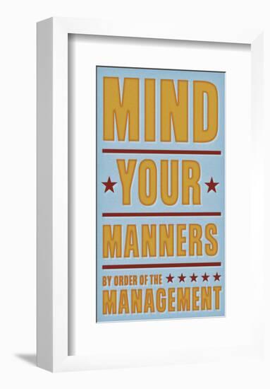 Mind Your Manners-John Golden-Framed Giclee Print