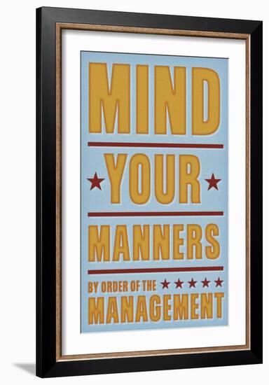 Mind Your Manners-John W^ Golden-Framed Art Print