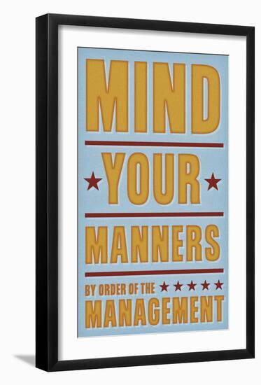 Mind Your Manners-John W^ Golden-Framed Art Print