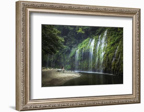 Mindful Mossbrae Waterfall, Mount Shasta California-Vincent James-Framed Photographic Print