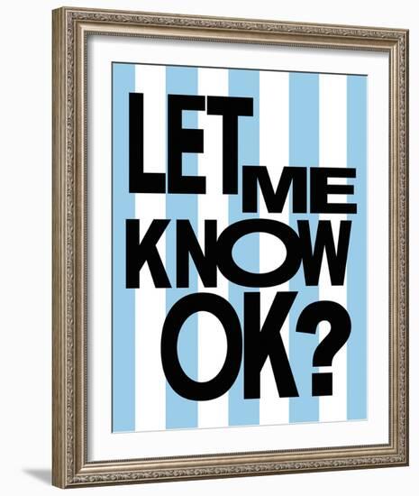 Mindful Type - OK-Lottie Fontaine-Framed Giclee Print