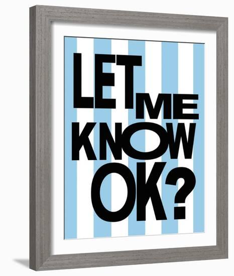 Mindful Type - OK-Lottie Fontaine-Framed Giclee Print