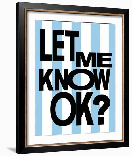 Mindful Type - OK-Lottie Fontaine-Framed Giclee Print