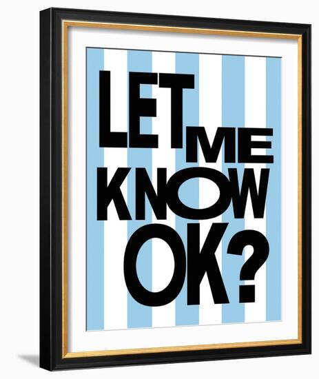 Mindful Type - OK-Lottie Fontaine-Framed Giclee Print