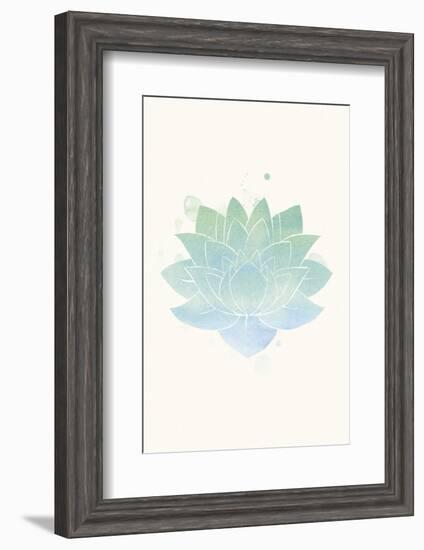 Mindfulness - Lotus-Sasha Blake-Framed Art Print