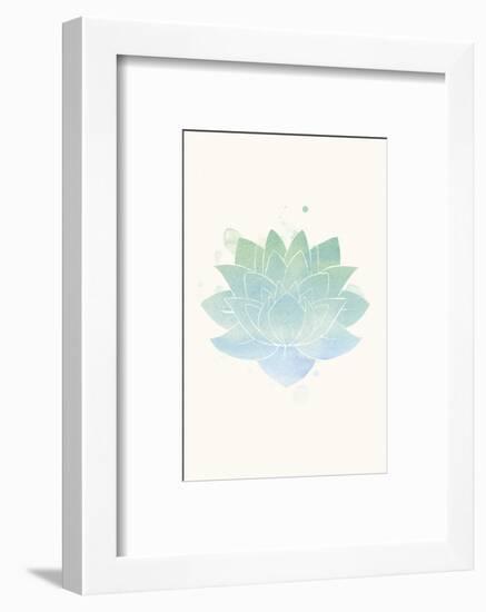 Mindfulness - Lotus-Sasha Blake-Framed Art Print