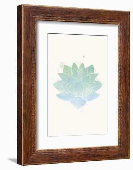 Mindfulness - Lotus-Sasha Blake-Framed Art Print