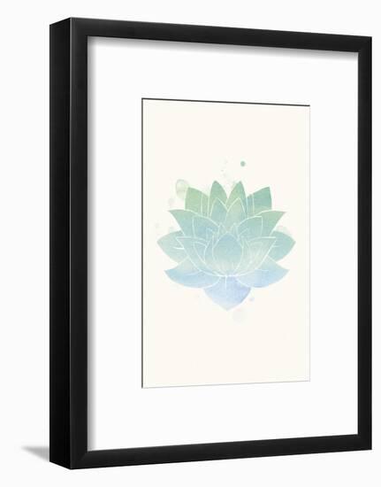 Mindfulness - Lotus-Sasha Blake-Framed Art Print