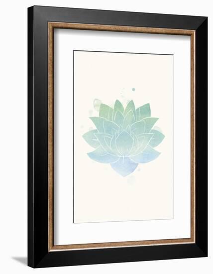 Mindfulness - Lotus-Sasha Blake-Framed Art Print