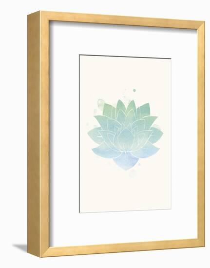 Mindfulness - Lotus-Sasha Blake-Framed Art Print