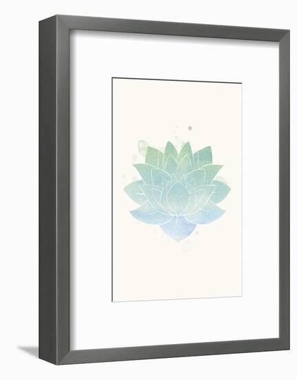 Mindfulness - Lotus-Sasha Blake-Framed Art Print