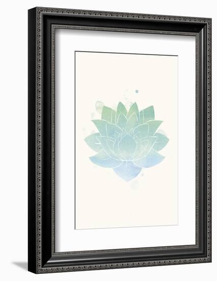 Mindfulness - Lotus-Sasha Blake-Framed Art Print