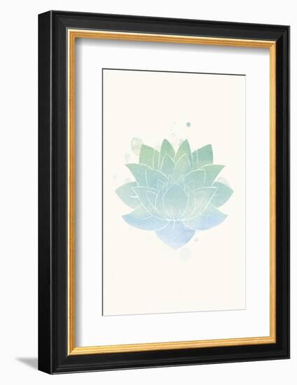 Mindfulness - Lotus-Sasha Blake-Framed Art Print