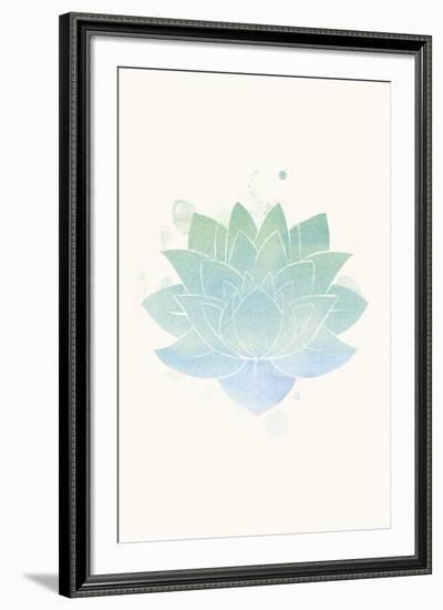 Mindfulness - Lotus-null-Framed Giclee Print