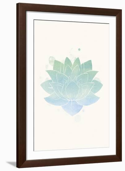 Mindfulness - Lotus-null-Framed Giclee Print