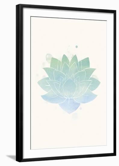 Mindfulness - Lotus-null-Framed Giclee Print