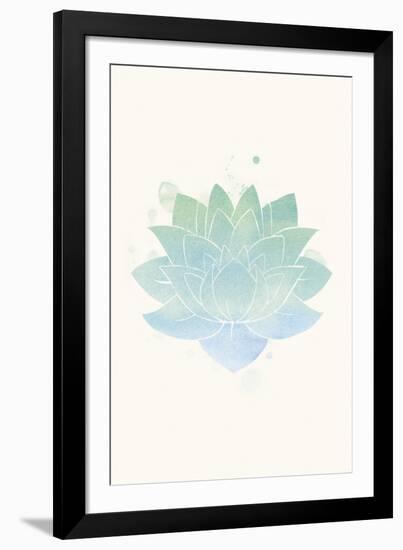 Mindfulness - Lotus-null-Framed Giclee Print