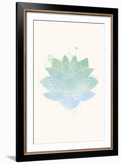 Mindfulness - Lotus-null-Framed Giclee Print