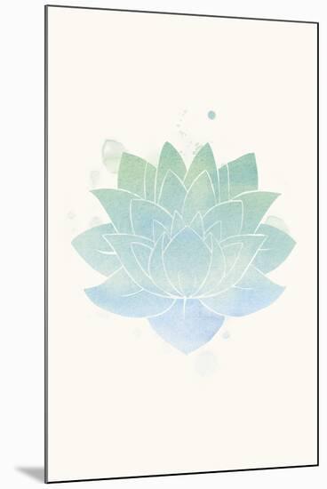 Mindfulness - Lotus-null-Mounted Giclee Print