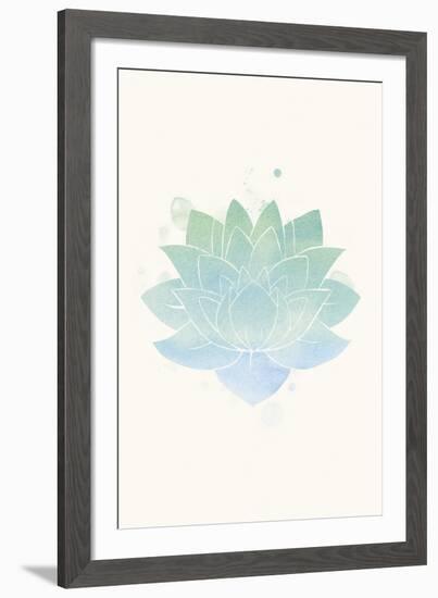 Mindfulness - Lotus-null-Framed Giclee Print