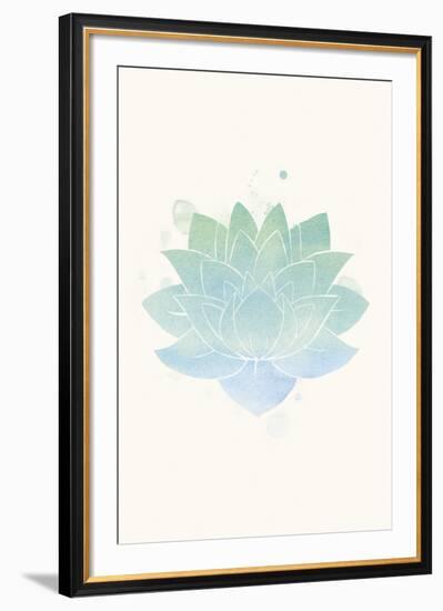 Mindfulness - Lotus-null-Framed Giclee Print