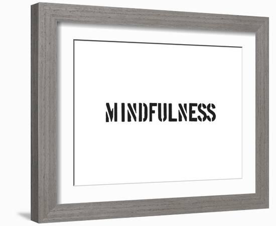 Mindfulness-SM Design-Framed Art Print