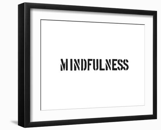 Mindfulness-SM Design-Framed Art Print