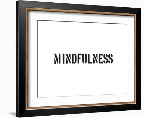 Mindfulness-SM Design-Framed Art Print