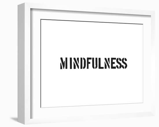 Mindfulness-SM Design-Framed Art Print