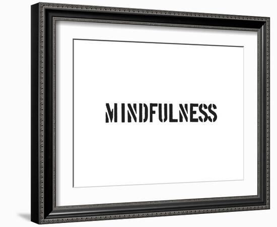 Mindfulness-SM Design-Framed Art Print