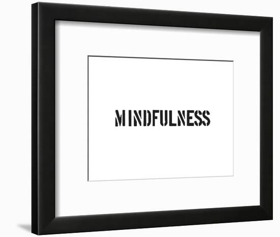 Mindfulness-SM Design-Framed Art Print