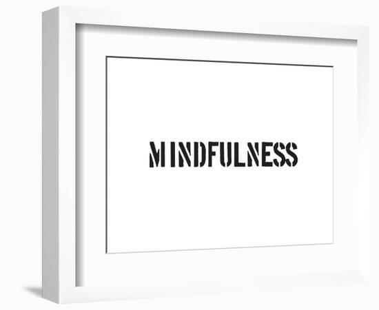 Mindfulness-SM Design-Framed Art Print