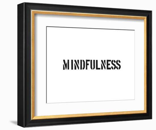 Mindfulness-SM Design-Framed Art Print