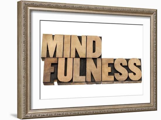 Mindfulness-PixelsAway-Framed Art Print