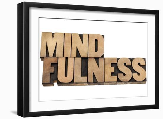 Mindfulness-PixelsAway-Framed Art Print