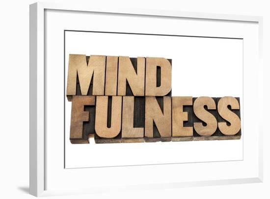 Mindfulness-PixelsAway-Framed Art Print