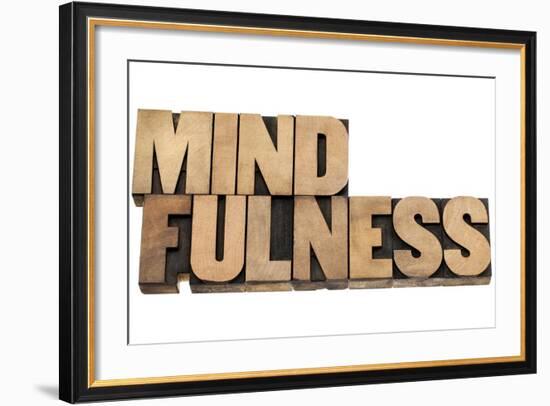 Mindfulness-PixelsAway-Framed Art Print